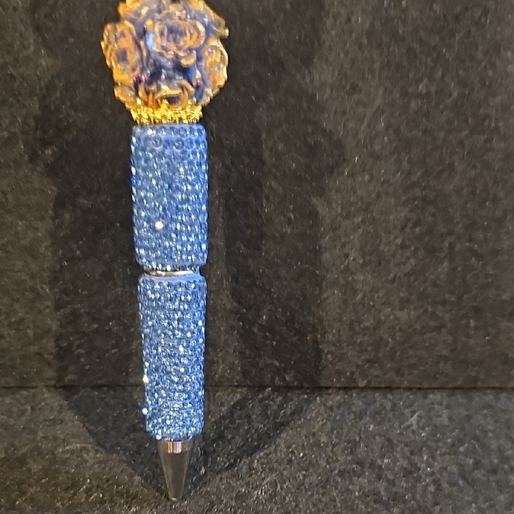 Gilded Blue Butterfly Pen - Picture 5 of 6